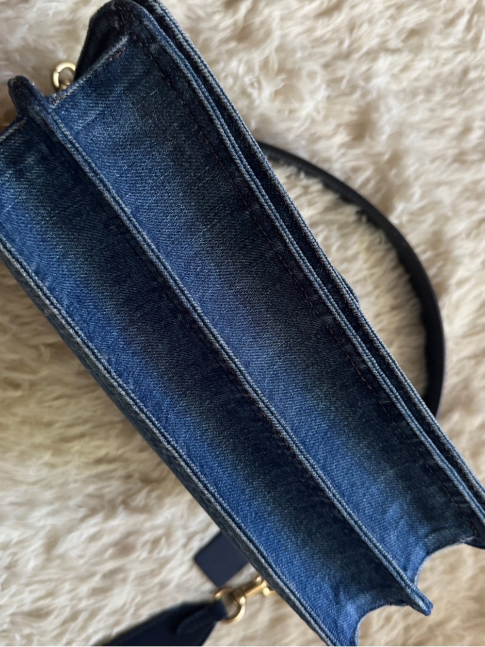 Coach Chain Tabby 26 Denim Shoulder Bag - Picture 8 of 16